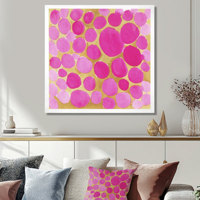 Impression sur toile pierre caillou, reproduction nature zen rose - cailloux roses