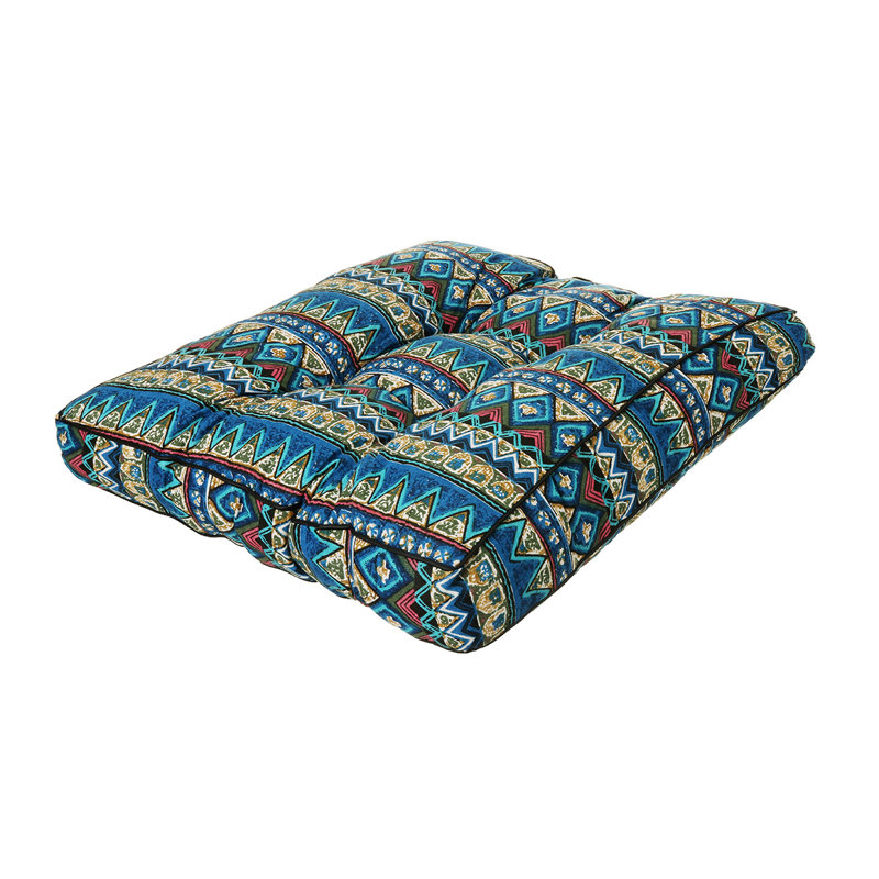 Coussin de siège d'extérieur, Bleu, H 4 po x l 20 po x P 20 po