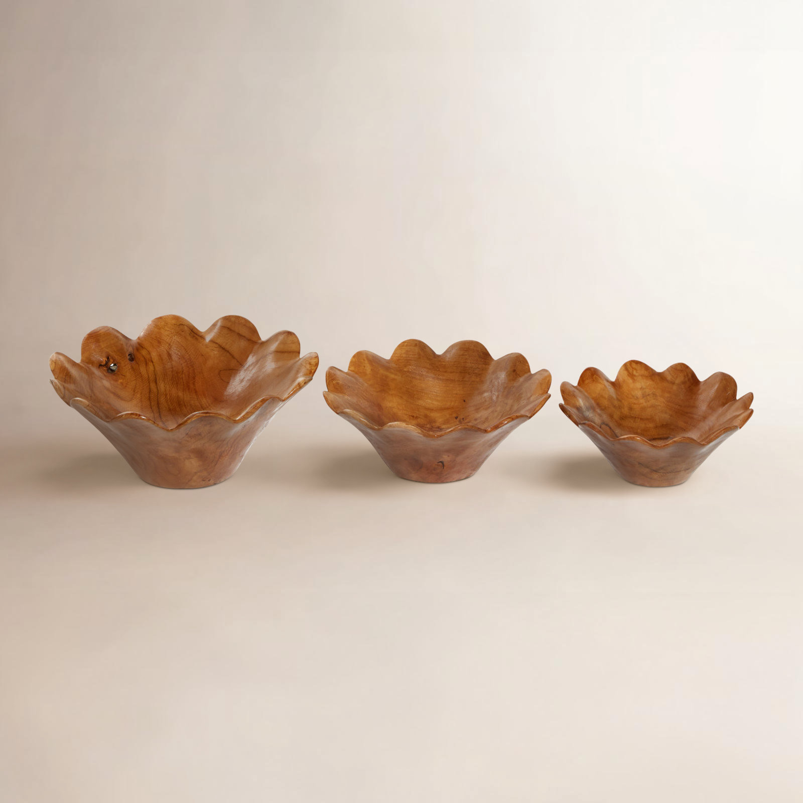 Eirene Handmade Solid Wood Decorative Bowl 3
