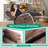 Upholstered Heated Massage Chair-2000275974