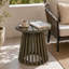 Table d'appoint ronde en bois massif Altoren pour patio