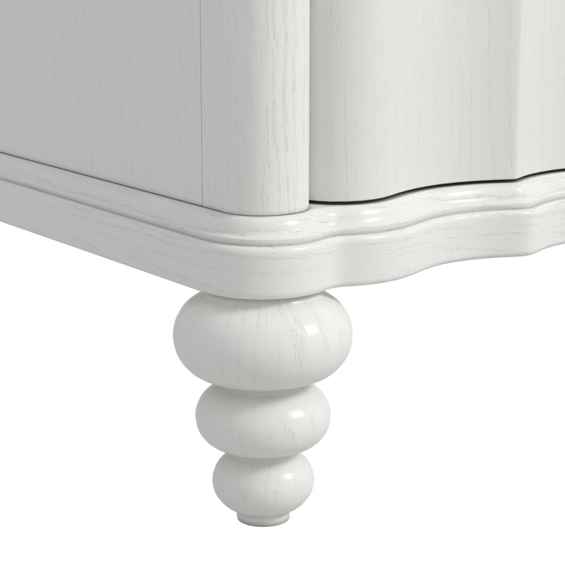 Table de chevet Haven - Blanc chaud, Blanc