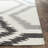 Rodgers Hand Woven Flat Weave Wool/Viscose/Cotton Geometric Rug in Gray/Ivory