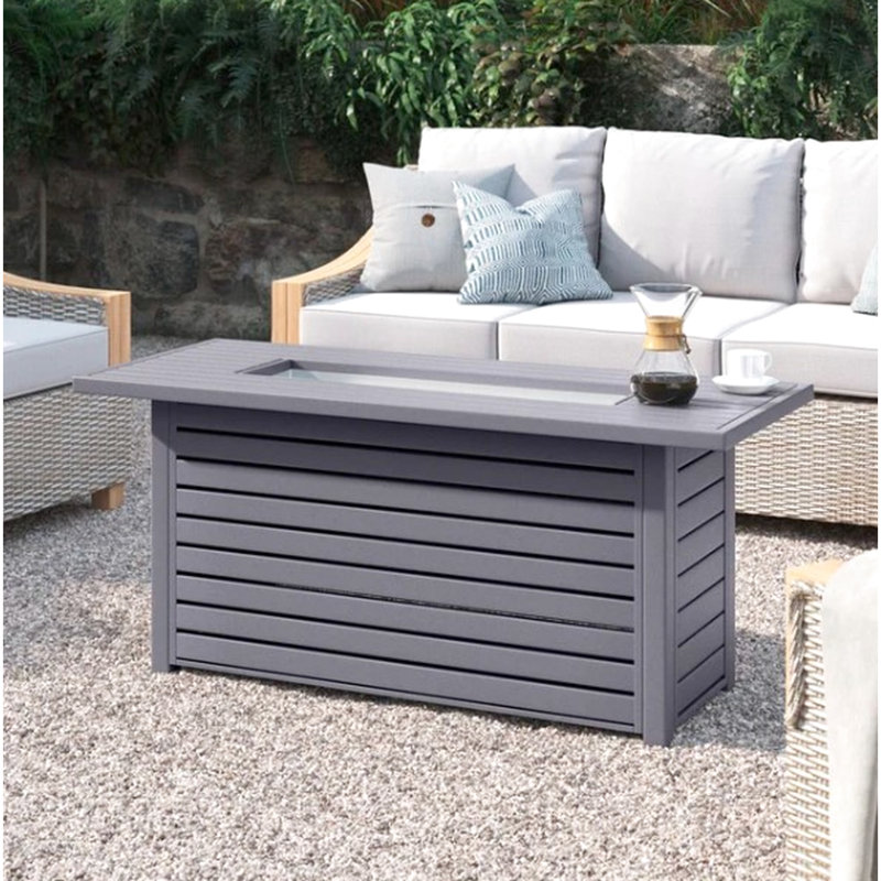 Foyer en acier inoxydable avec couvercle - 44 po Largeur de l'emballage, bol gris de 8,5 po pour table de jardin, fabrication