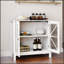 Armoire de cuisine avec double porte vitrée