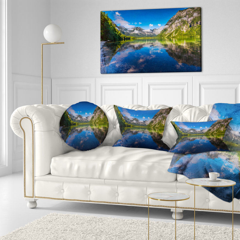 Coussin lombaire imprimé «Bohinj Lake in Triglav National Park»