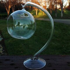 Glass Flower Pot by Bay Blown Glass (Art Glass Planter)