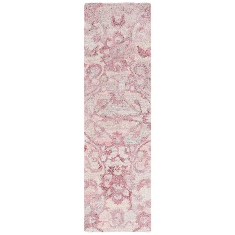 Tapis floral performance Fredirick, Tapis de couloir 2 pi 3 po x 8 pi