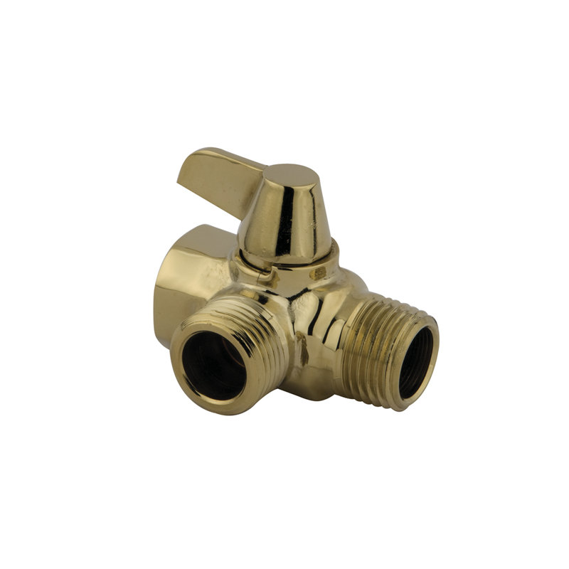 Kingston Brass Shower Scape Shower Arm Diverter, Polished Brass