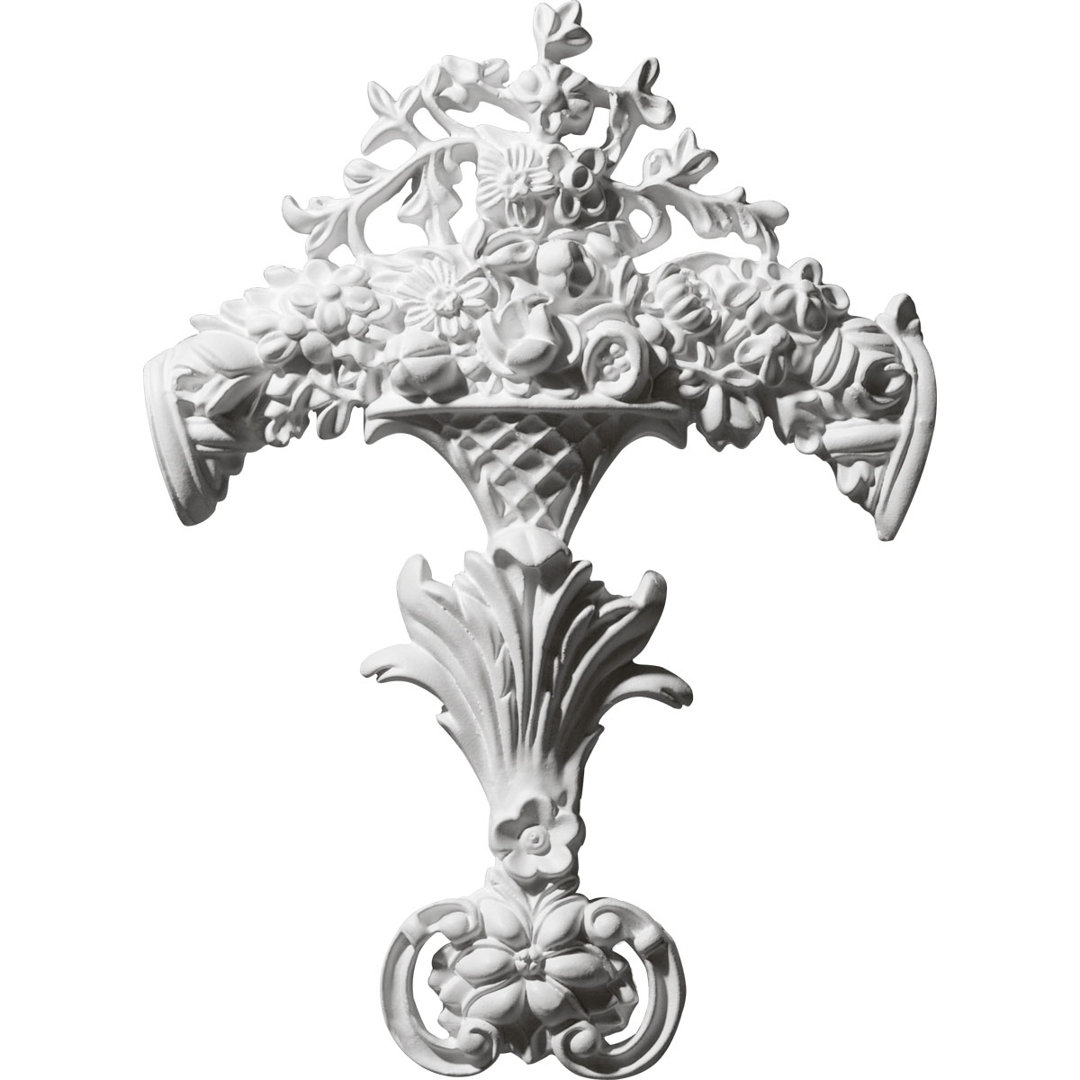 Lunel 12.125'' H x 9'' W x 1.25'' D Urethane Onlay Scroll Ekena Millwork