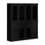 Garde-manger Jango 100% bois massif 65 po avec verre transparent, portes solides et tablettes réglables-770478286