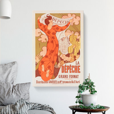 La Depeche De Toulouse by Maurice Denis - Wrapped Canvas Print