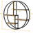 Round Wall Shelf Set Of 4, Floating Circular Shelves With Wood & Metal Frame, Wall-Mounted Decorative Storage For Home Office, Layered Display For Books, Plants, And Decor