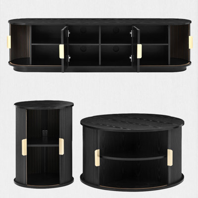 Coffee Table Set With TV Stand for TVs up to 75" by Latitude Run