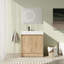 Meuble-lavabo simple avec plateau de meuble-lavabo 29,57 po Joena