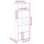 Cuvier 189 cm H Bookcase-1668869857