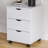3-Drawer Vertical Filing Cabinet With Casters (Non-Assembled)-898427394