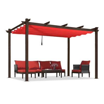 Purple Leaf Aluminium Pergola With Canopy