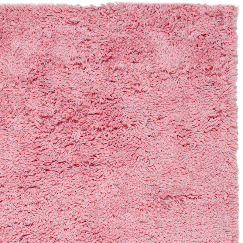 Tapis rose touffeté à la main Slusser, Rectangle 3 pi x 5 pi