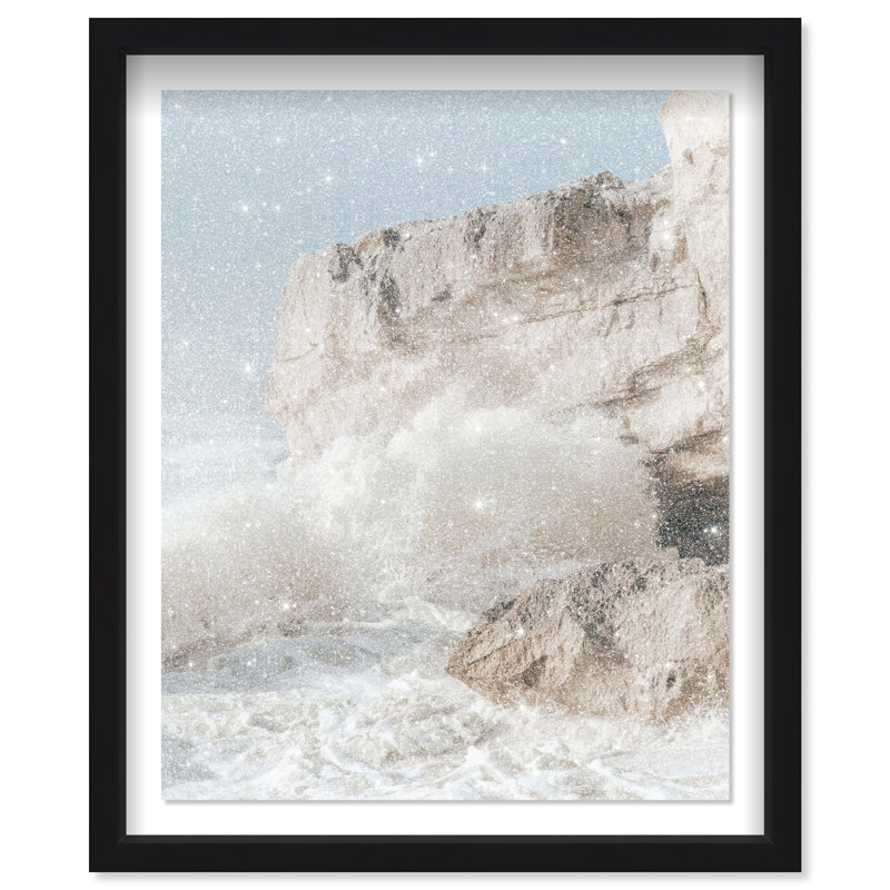 Tidal Impact II Shadowbox Nautical & Beach Print by Oliver Gal, Black Frame, 16 x 20, 31.5"H x 37.5"W, Black Shadowbox