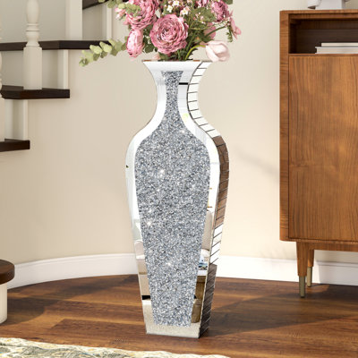 Vase de plancher en verre fait à la main 28 "DeGrailly