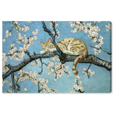 «Autumn Blossom Kitten», art animalier moderne par 