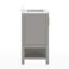 Meuble-lavabo 24 po avec lavabo encastré et tablette de rangement ouverte Canita-1436592730-1450324134