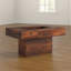 Pedestal Coffee Table with Storage