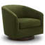 Fauteuil demi-tonneau pivotant avec repose-pieds Bennett-2004935728