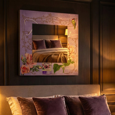 Hearn Wood Flat Wall Mirror