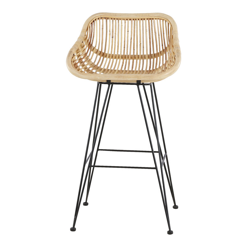 Beaconsfield Counter Stool with Metal Frame, Beige