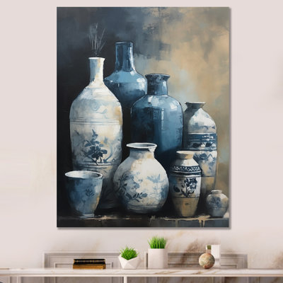 Kelland " Blue And Cream Bohemian Vibes Pottery IV "
