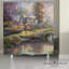 Rideau de douche Thomas Kinkade Sunset on Lamplight Lane-99364806