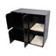 Enceinte de litière pour chat 35,43 ", maison noire avec bloc-notes, 20,16" x 16,76 ", 52 livres, structure stable et robuste pour l'enclos, large, 16,76" de haut, valeur esthétique