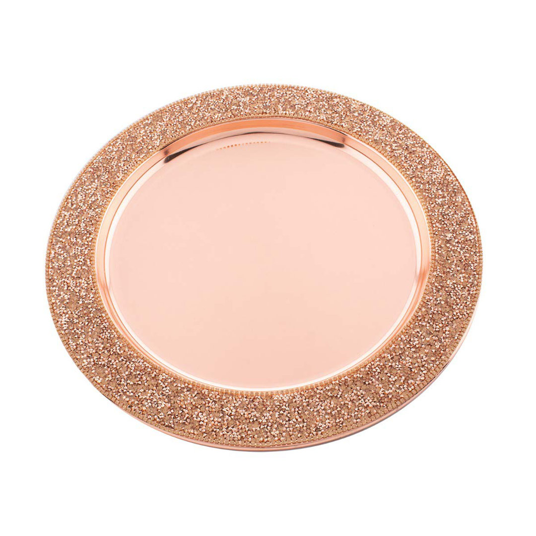 Luminous 13" Charger Plate Sparkles Home 
