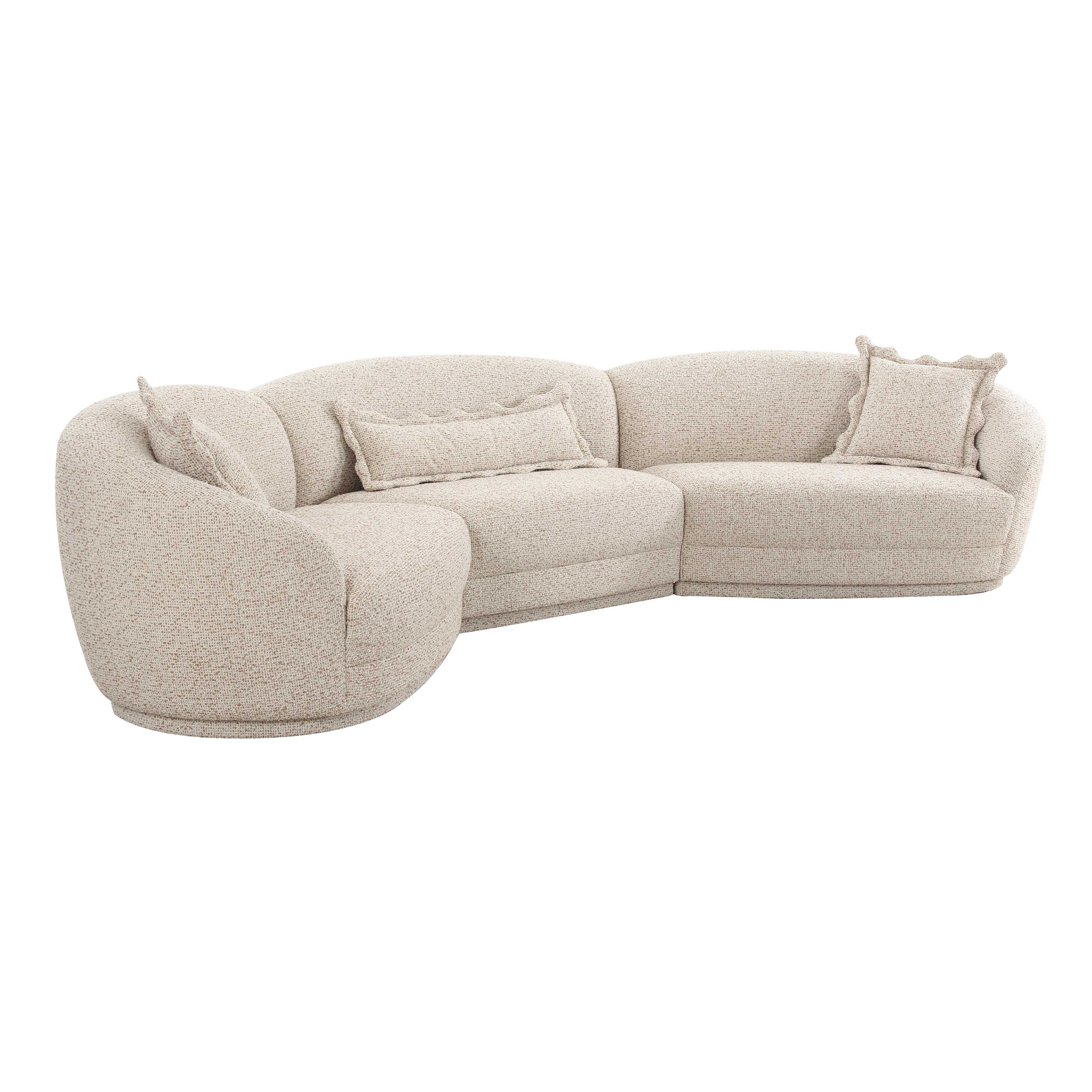 Bolick Two-tone Textured Boucle Large Sectional