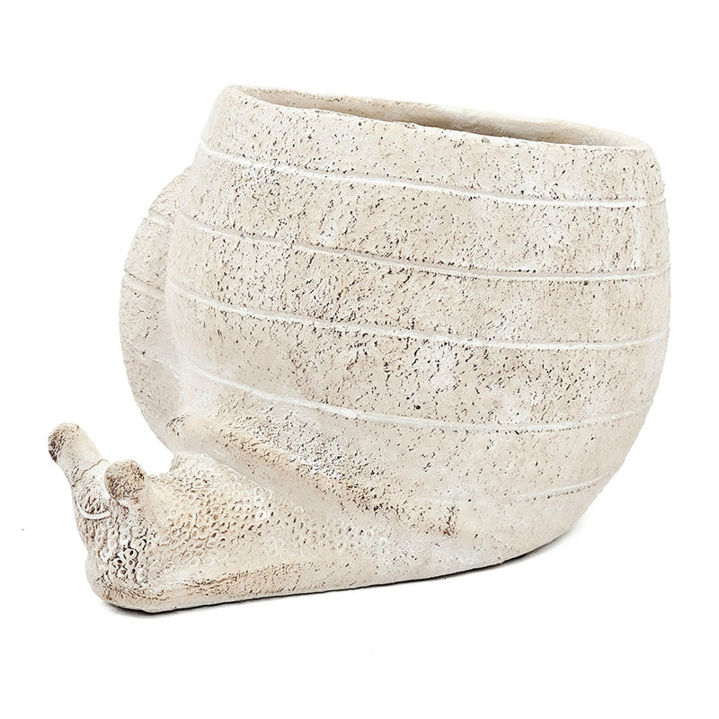 Textured Beige Finish Sand And Cement Planter 9.5X8.3X6 Inches, Creates A Relaxing Atmosphere In Your Home Inches Planter, Beautiful Decoration For Dining Room