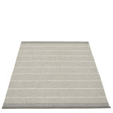 Belle Hand Loomed Striped Area Rug in Concrete