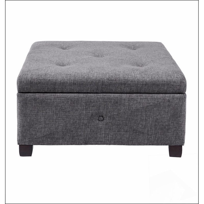Repose-pieds avec rangement à fermeture en douceur Choix confortable, fonctions multiples, design classique et coins confortables
