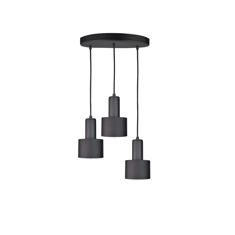 3 - Light Cluster Pendant, Black