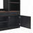 Farmhouse 4-Piece Entertainment Wall Unit Set With Bookshelf For Tvs Up To 70"-1139418406