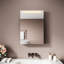 48.5mm W 70mm H Wall Mounted Optional Frameless Medicine Cabinet Mirror 2 Fixed-105933025