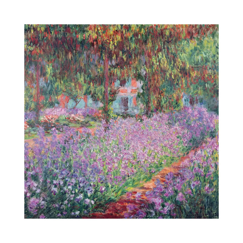 Claude Monet - Floater Frame Print on Canvas, 30.48 cm H x 30.48 cm W, No Frame