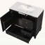 Meuble-lavabo élégant avec lavabo en céramique, tiroirs et tablettes pour petits espaces-60845034