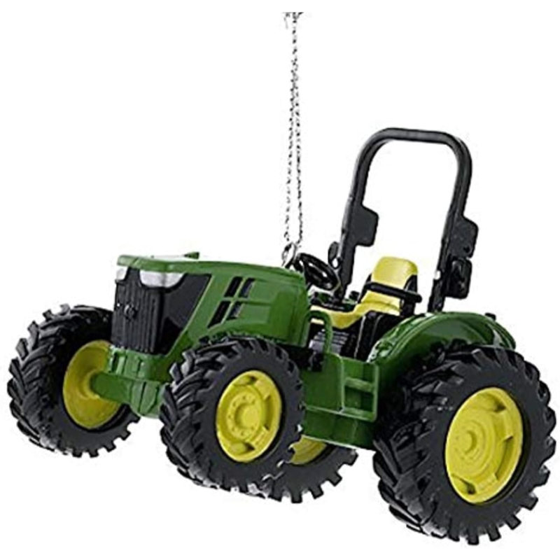 Ornement en plastique pour arbre de Noël Kurt Adler, tracteur utilitaire John Deere