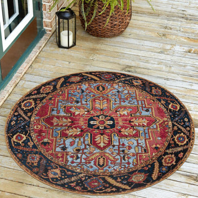 Indoor/Outdoor Traditional Area Rug