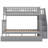 Bunk Bed with Trundle and Staircase,Twin over Full,65.30"H*57.80"W*90.80"L-359318643