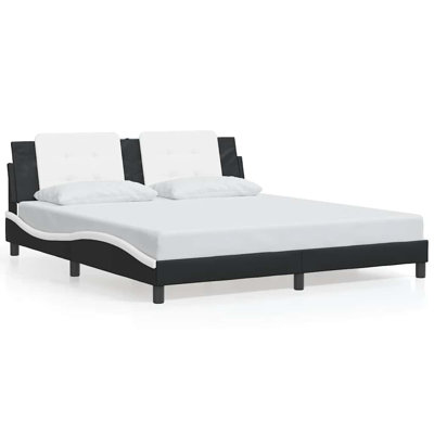  Bed Frame With Headboard Faux Leather