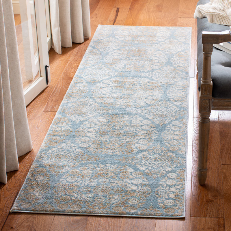Delmer Performance Geometric Rug, Runner 2'2" x 7'