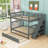 Full Over Full Wooden Bunk Bed With Twin Trundle And Staircase Storage-1925910534